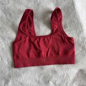 Gymshark Adapt Fleck Seamless Red Sports Bra